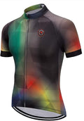 Weimostar Men's Cycling Jersey Short Sleeve Bike Clothing Multicolored Diamond