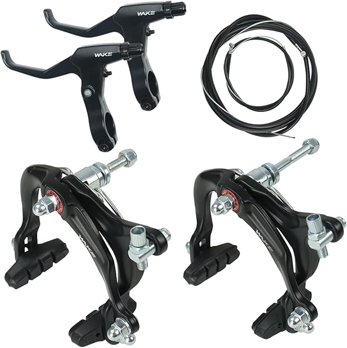 FOMTOR Bike Brake C Brake Caliper Set Bicycle Rear & Front Brakes Kit Aluminum Alloy Side Pull Brake for MTB Mountain Bike, Road Bicycle(1 Pair)