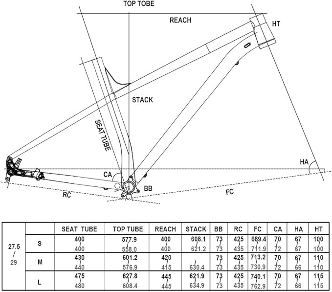 Hardtail MTB Frame 27.5/29er XC Mountain Bike Frame Boost Thru Axle 12 * 148mm Aluminum Alloy Frame Disc Brake M/L