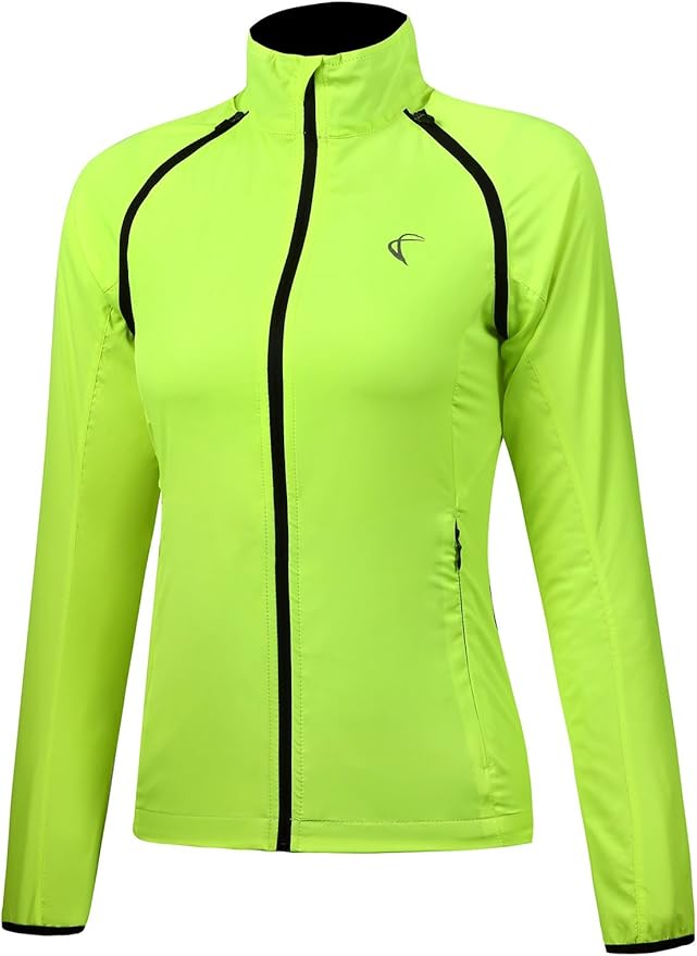 Women's Packable Windbreaker Jacket Resistant Convertible Cycling Running Jacket Lightweight Windproof Water