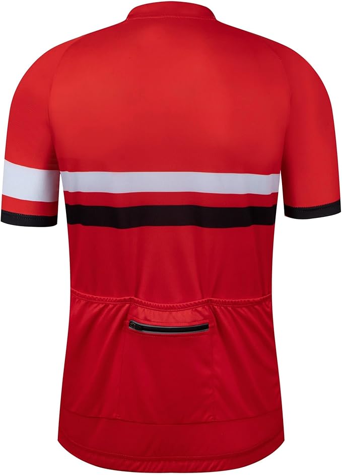 Coconut Ropamo CR Mens Cycling Jersey Short Sleeve Road Bike Shirt with 3+1 Zipper Pockets Breathable Quick Dry