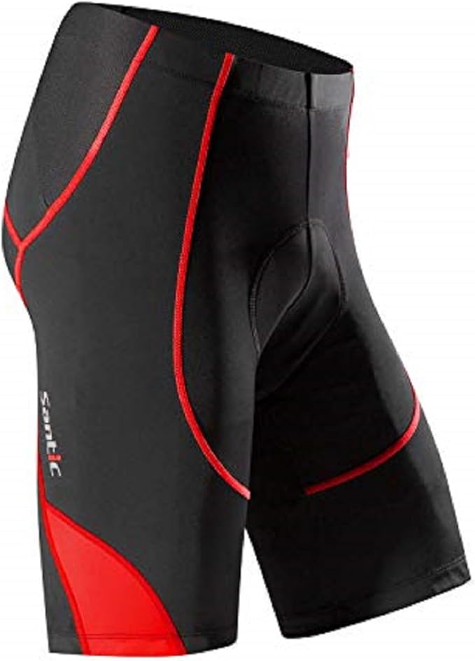Santic Men's Cycling Shorts Padded Bicycle Riding Pants Bike Biking Clothes Cycle Wear Tights