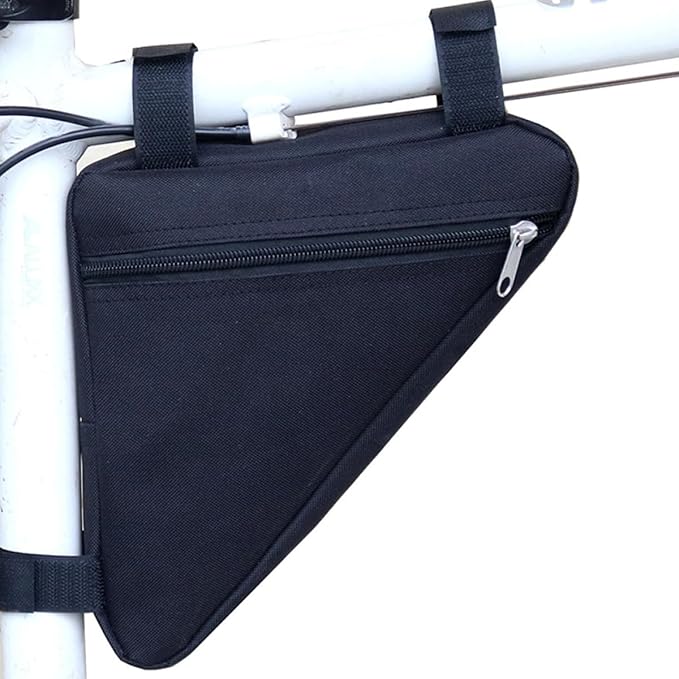 Multi-function Mountain Bike Frame Tool Bag Portable Polyester Bicycle Top Tube Storage Pouch for Cycling Repair and Travel