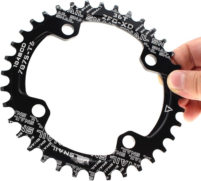 CYSKY 104 BCD Chainring 30T to 52T Narrow Wide Chainring with Sprocket Bolts for 1x Set-up Road Bike Mountain Bike BMX MTB Gravel Ebike