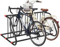 Commercial Bike Rack,10 Bike Freestanding Floor Bike Rack | Heavy Duty Steel Grid Design for Garages & Parking Lots | Indoor/Outdoor Garage Bike Rack Floor Stand for Streets, Schools, Events