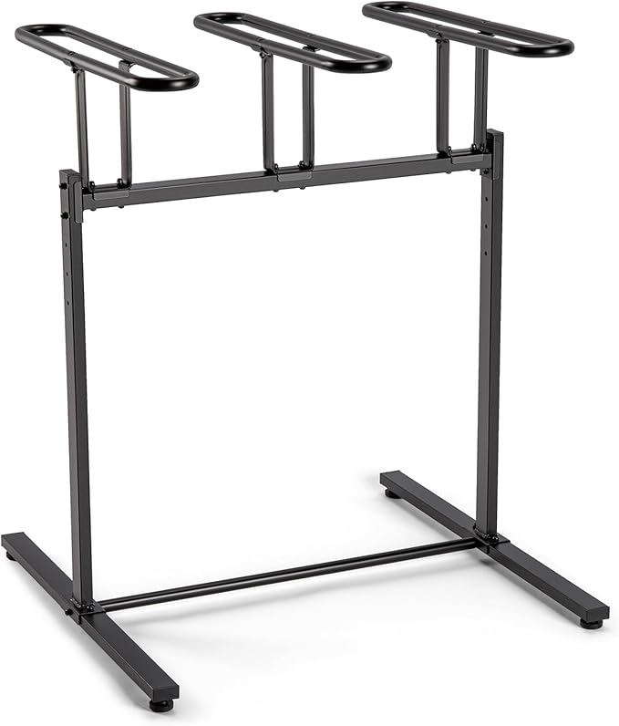 CXWXC 3/5 Bikes Stand Rack - Bike Storage Parking Racks Indoor/Outdoor - Bicycle Stand Garage for Parking Mountain Road Hybrid Bike, Fits Wheels up to 2.4" (For 3 Bikes)