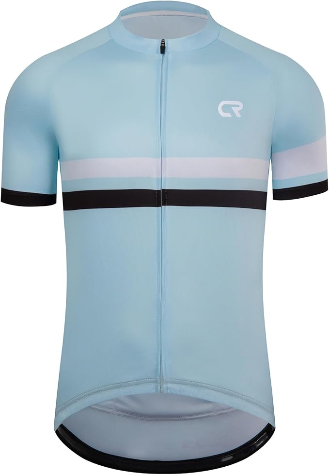 Coconut Ropamo CR Mens Cycling Jersey Short Sleeve Road Bike Shirt with 3+1 Zipper Pockets Breathable Quick Dry