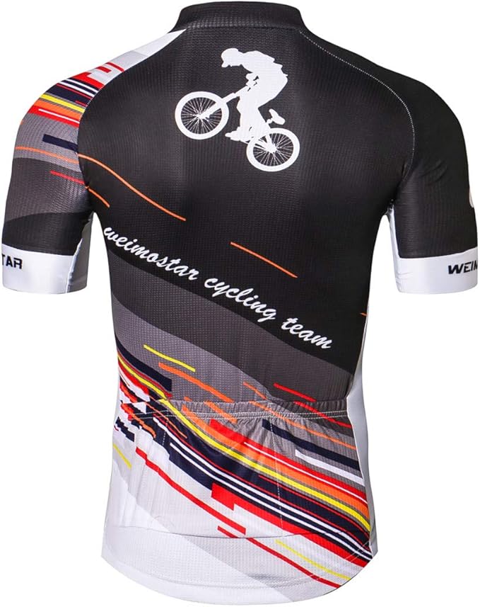 Cycling Jersey Men Full Zip Bike Shirt Racing Top Bicycle Clothing
