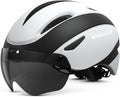 Bike Helmet for Adults Bicycle Helmet with Detachable Magnetic Googles & Adjustable Dial for Mountain Bikes, Road Bikes, Electric Bikes, Scooter