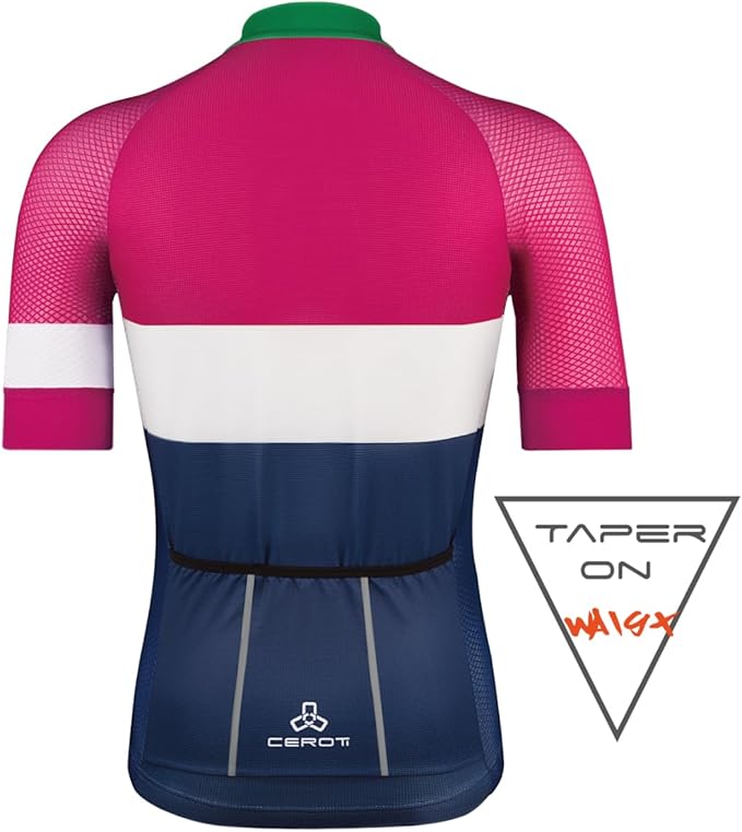 CEROTIPOLAR Snug Fit Men AirCool Cycling Jersey Bike Shirts UPF50+,PRO Dry Fit Light Weight Fabric