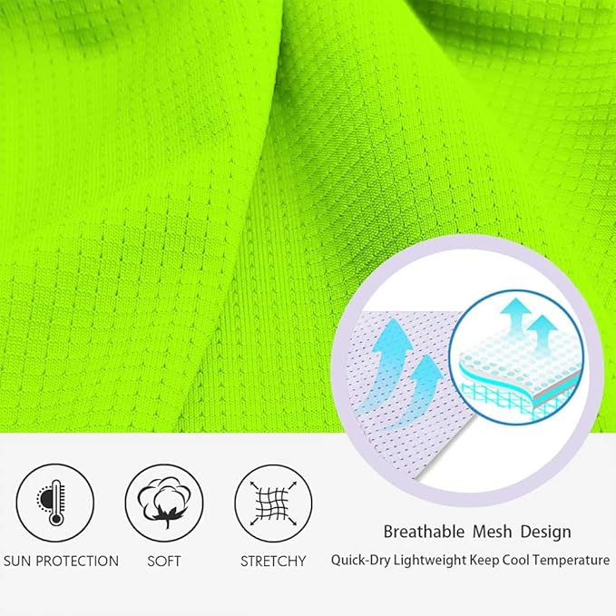 Wulibike Cycling Jersey Men Short Sleeve, Road Bike Shirts 1/4 Zipper with Pockets, Bicycle Clothing Breathable Quick Dry