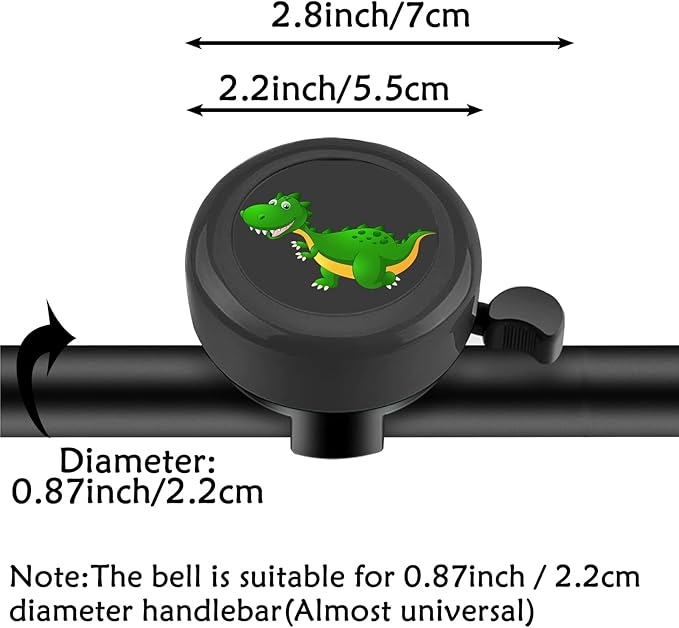 Kids Bike Bell, Cute Handlebar Ring Bell for Boys, Toddlers, Children's Bicycle Accessories for Tricycle, Scooter