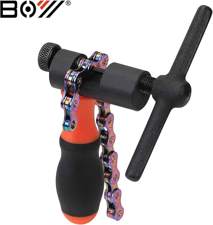 Universal Bike Chain Tool Kit with Bike Breaker Main Chain Pliers Chain Checker for Road MTB Bike 1-13 Speed Chain Disassemble Chain Splitter and Breaker