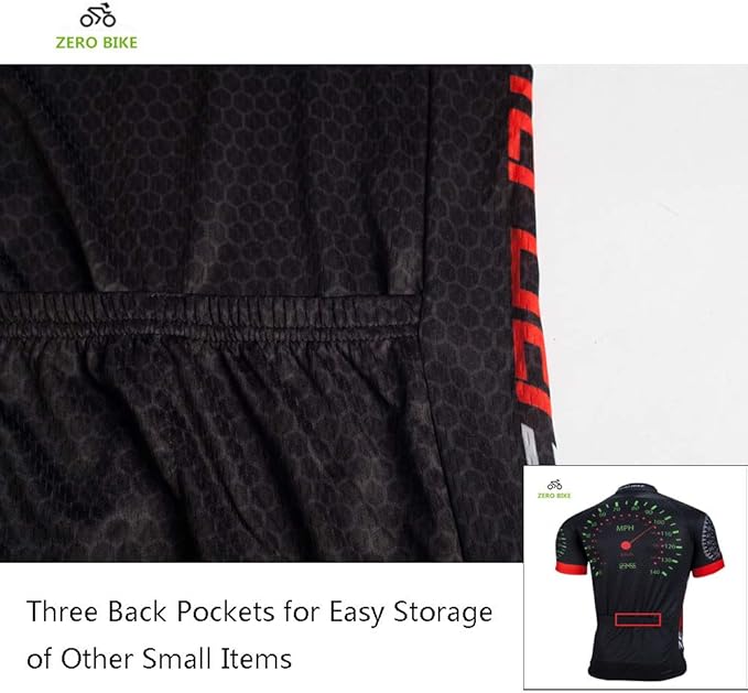 Men's Short Sleeve Breathable Cycling Jersey Set 3D Padded Bicycle Shorts Sportswear Suit Quick Dry