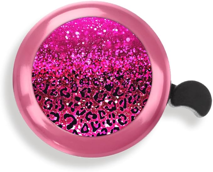 WIRESTER Pink Aluminum Round Bike Bell, Classic Ring Bicycle Bell, Bike Accessories Bell Ring for Adults Kids Girls Boys