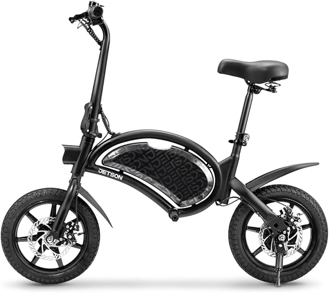 Jetson Bolt Electric Bike, Foot Pegs, Easy-Folding, Built-in Carrying Handle, Twist Throttle, Cruise Control, Up to 15.5 MPH, Range Up to 15 Miles, Ages 13+