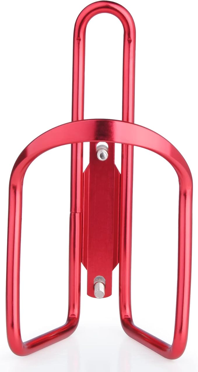 FiveBox Bike Water Bottle Cage, 1Pack Cycling Bicycle Water Bottle Cage Holder Bracket for Mountain Bike MTB Road Bike, Bike Accessories, Made of Lightweight Aluminum Alloy (Red)