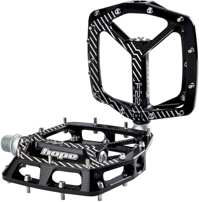 Hope F22 Aluminium 9/16 Inch Platform Bike Pedals Black