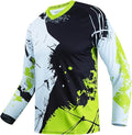 Men's Mountain Bike Jersey Long Sleeve MTB Off-Road Motocross Jersey Quick Dry Downhill&Motocross Shirts