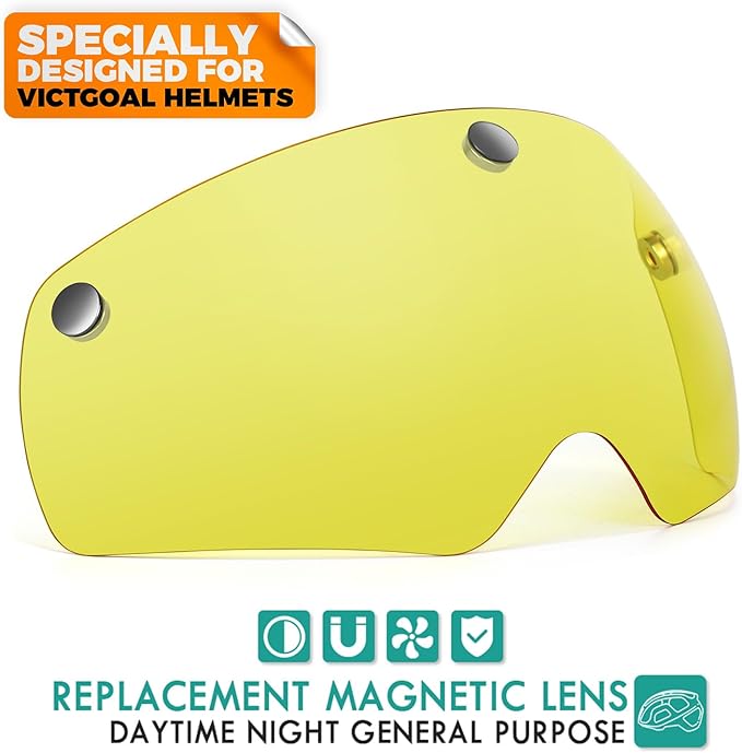 VICTGOAL Detachable Magnetic Bike Helmet Goggles Visor Especially Deisgned for VG110/VG112 Bicycle Helmet