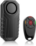 Bike Alarm with Remote, 113dB Bike Alarm for Motorcycle Moped Scooter IP65 Waterproof Adjustable Volume Sensitivity Universal Remote Strap for All Handlebar Sizes