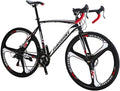 Eurobike HYXC550 Road Bike,21 Speed 54cm Frame Road Bicycle for Men and Women,Disc Brake 700C Adult Bike (3 Spoke Wheel)