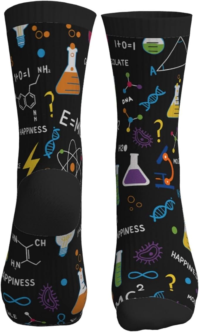 Crew Athletic Socks Funny Crazy Casual Sports Novelty Dress Socks for Women Men Running Hiking