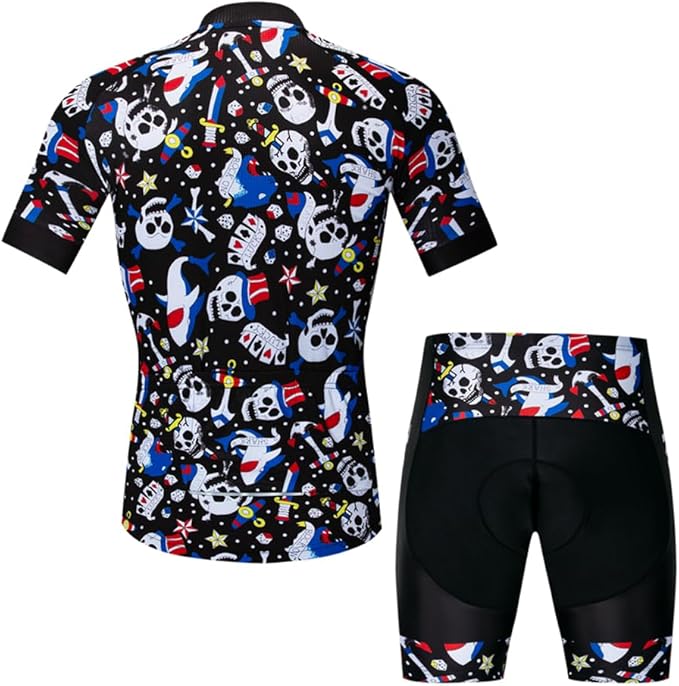 Cycling Jersey Men Set Road Short Sleeve Quick Dry Bike Padded Cycling Clothing Suit Bicycle Wear Summer