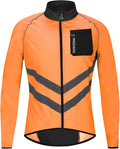 WOSAWE Men's High Visibility Cycling Wind Jacket Water Resistance Reflective Windbreaker