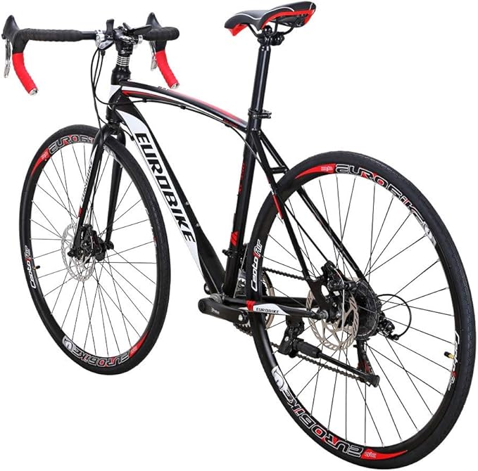 EUROBIKE HY XC550 700C Road Bike 21 Speed for Adults Men and Women | Road Bicycle, Disc Brake, Race Bike, for Beginner to Intermediate Bicycle Riders