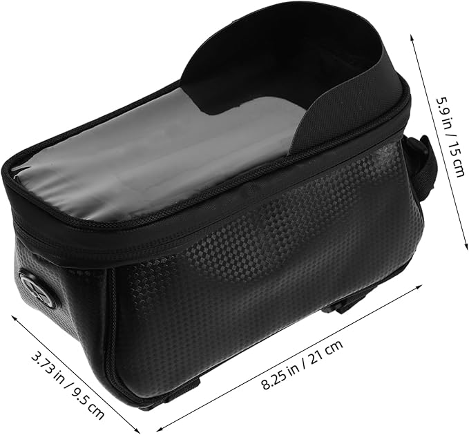 Front Frame Bag Versatile Mountain Bike Top Tube Storage Pouch for Phone and Essentials Rainproof Design for Outdoor Cycling Adventures