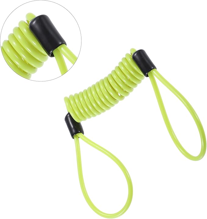X AUTOHAUX Disk Brake Lock Motorcycle Alarm Disc Lock Security Reminder Cable Tool for Scooter Motorcycle Bike Brake Disc Yellow