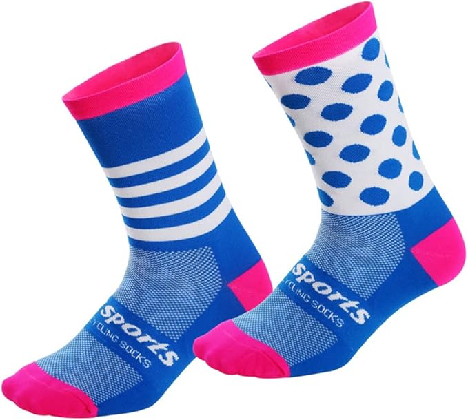 Cycling Socks Pro Mens Womens Riding Socks Bicycle Bike Sport Ankle Athletic Socks XC MTB BMX Black Pink Blue Green Orange