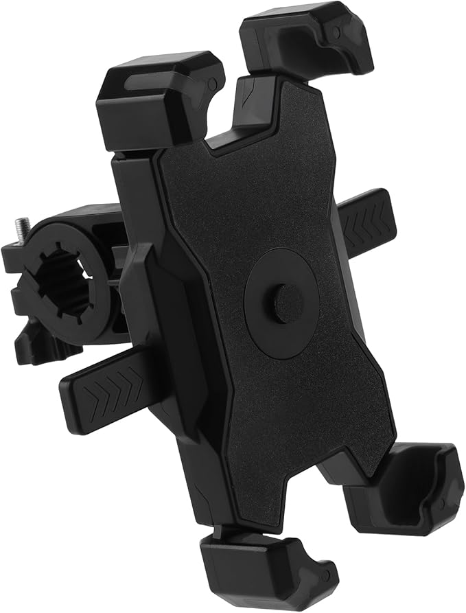 Universal Bike Phone Mount, Compatible with 4.7-6.8 Inch Smartphones, Adjustable, Shockproof, Easy to Install, Black