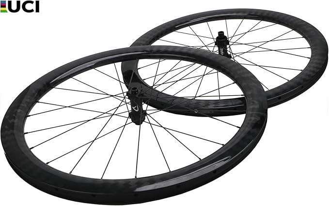 Yodo Carbon Fiber Wheels 700c Clincher Wheelset 28mm Road Bicycle Wheels Tubeless