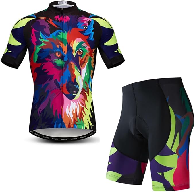 Cycling Jersey Men Set Road Short Sleeve Quick Dry Bike Padded Cycling Clothing Suit Bicycle Wear Summer