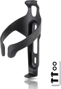 Bike Water Bottle Holder for Road Bikes Mountain MTB Gravel Bike Water Bottle Cages Aerodynamic Design Universal with Screw Wrench Black Matte A-Shape 1-Pack