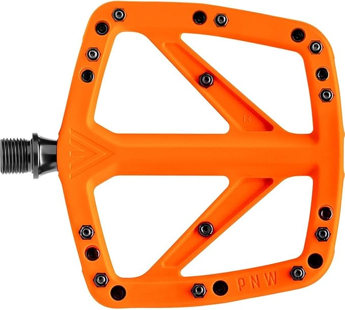 PNW Components Range Composite MTB Pedals – Nylon Flat Mountain Bike Pedals – Sealed Bearings – Wide Platform – Multiple Colors