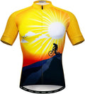 Men's Cycling Jersey Short Sleeve Bike Shirts Bicycle Jacket with Pockets