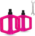 ZUKKA Bike Pedals 1/2-Inch Bike Pedals Non-Slip Kids Bike Peals with Reflective Strips on Sides Multiple Color for Mountain Bike Kid Bike Freestyle BMX Bike