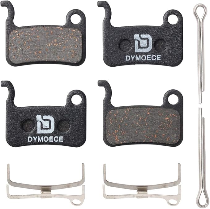 2 Pairs Bicycle Disc Brake Pads Compatible with Shimano Deore XT XTR LX SLX Hone Alfine Saint Disc Brake(Resin,Semi-Metallic,Sintered Metal)