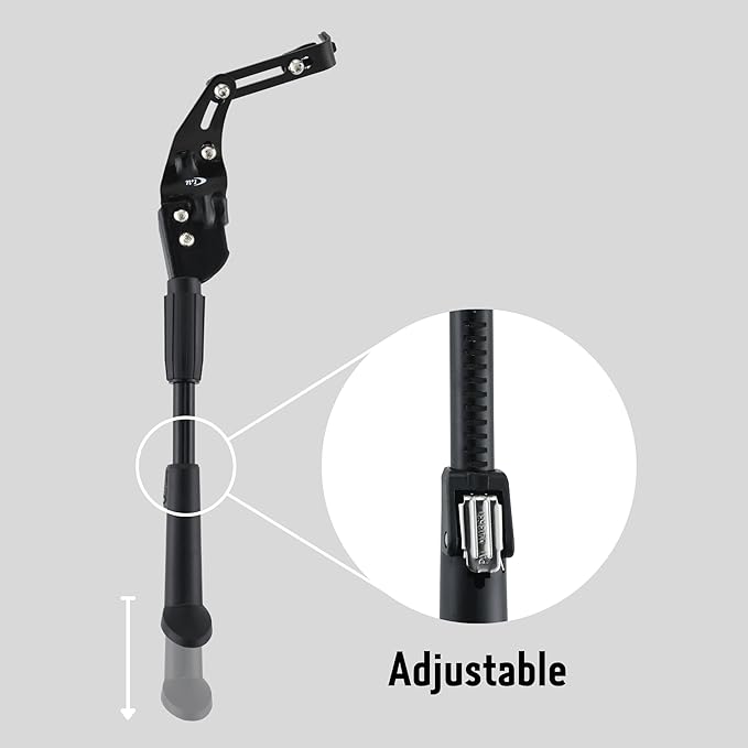 N+1 Adjustable Alloy Rear Side Bike Kickstand- bicycle kickstand for 26"-29" Mountain Bike/Road Bike/BMX/MTB, Adult Bikes and Kid Bikes (KF168)