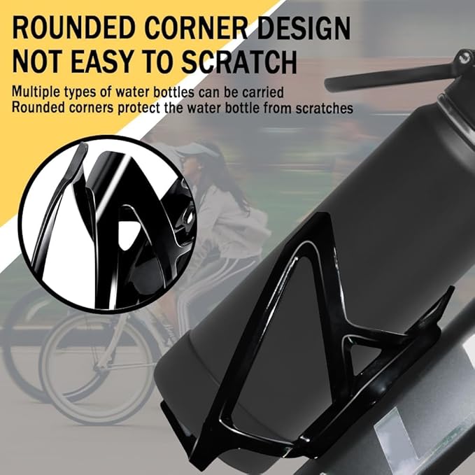 Bike Water Bottle Holder Ultra-Light Bicycle Bottle Cages, Universal Bike Cup Holder Rack for Road MTB Bikes (No Tracker)