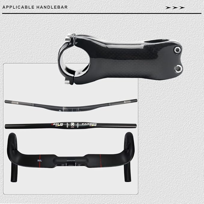 RXL SL Carbon MTB Stem, Mountain Bike Stem 31.8, Road Bike Stem 6 17 Degree 70mm 80mm 90mm 100mm 110mm 120mm 130mm Fixie Handlebar Stems for Downhill Enduro XC