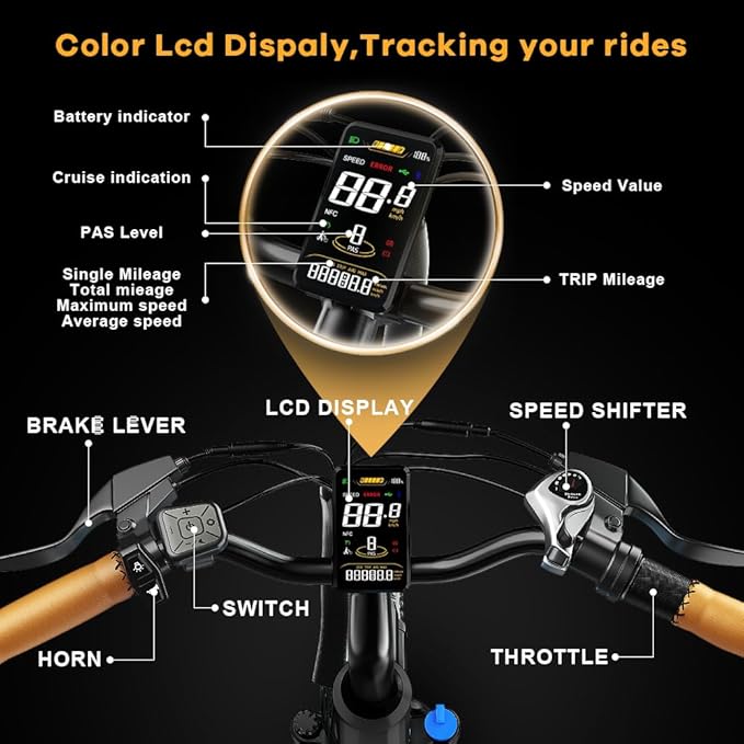1000W/1500W Peak Electric Bike for Adults,up 80 Miles Removable Battery Ebike, 26/24''" UL Certified Electric Mountain E Bike,Adult Electric Bicycles for Commute Beach Snow