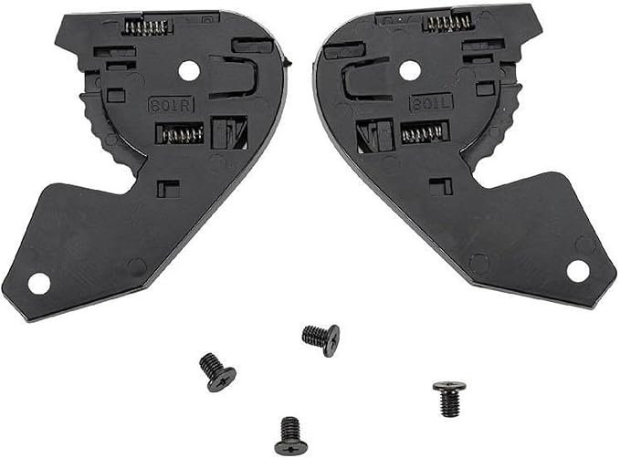 1 Piece FJMQHU Helmet Base Plate Replacement, Black PP Material Motorbike Helmet Visors Base for Stable Lens Fixing