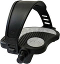 YBEKI Pro-Grade Exercise Bike Pedals with Adjustable Straps - 9/16" & 1/2" Spindle for Indoor Peloton/Schwinn/Spin Bikes | Heavy-Duty PP Plastic & PVC Straps + 500lb Capacity
