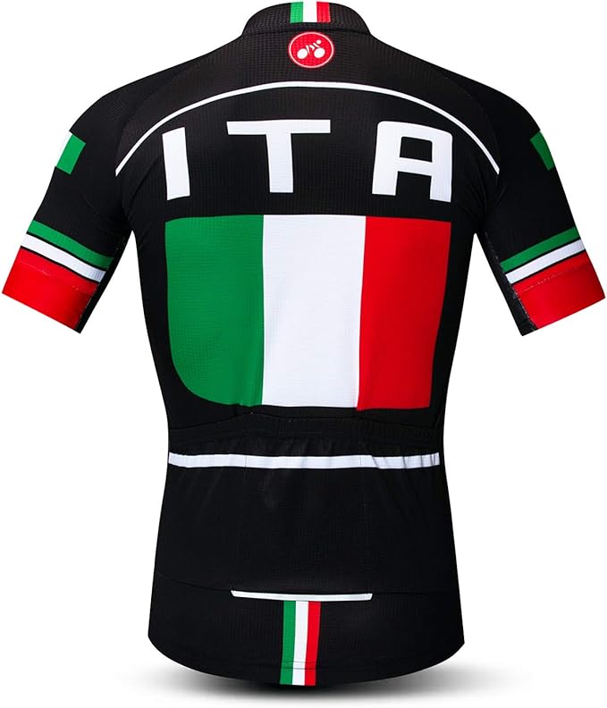 Men's Cycling Jerseys Tops Biking Shirts Short Sleeve Full Zipper Bike Clothing