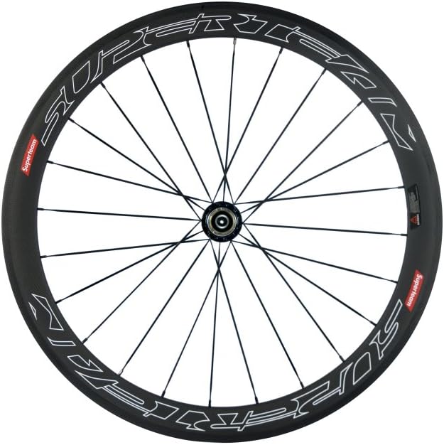 Superteam Carbon Fiber Road Bike Wheels 700C Clincher Wheelset 50mm Matte 23 Width