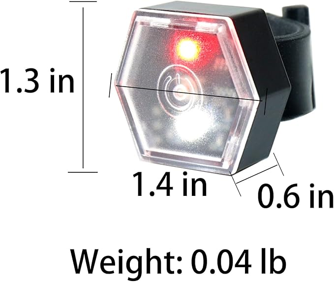 LED Safety Light, Running Lights for Runners LED Bike Tail Lights Clip on Dogs Light for Walking at Night, Jogging, High Visibility Strobe Accessories Hiking Cycling Camping Boat